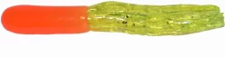 Big Bite Baits 1 1/2 Inch Crappie Tube -Fishing Equipment 15CRTU 34 Orange Chartreuse Sparkle