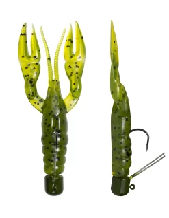 Lunkerhunt Pre-Rigged Finesse Craw 3 Inch Ned Rig Craw -Fishing Equipment 31535803891801