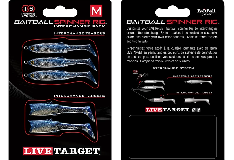 LIVETARGET BaitBall SR Interchange Pack Umbrella Rig Parts 3 LIVETARGET BaitBall SR Interchange Pack Umbrella Rig Parts - Image 3