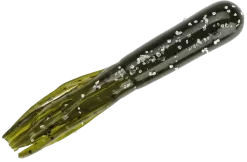 Strike King Bitsy Tube 2 3/4 Inch Soft Plastic Tube 10 Pack -Fishing Equipment BT2.75 46 BitsyTube GreenPumpkin GlamRight