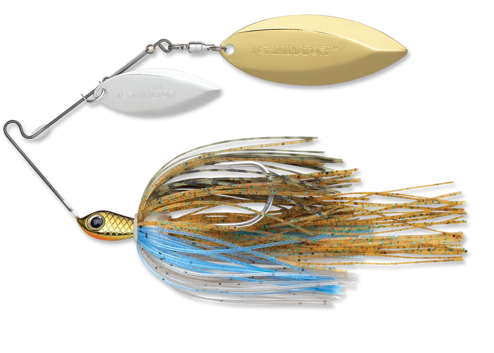 Terminator Stainless Pulse Skirt Spinnerbait Double Willow 1/2 Oz. 1 Terminator Stainless Pulse Skirt Spinnerbait Double Willow 1/2 Oz.