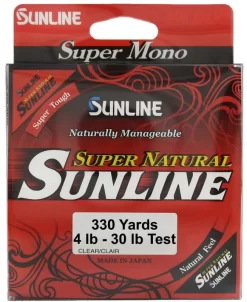 Sunline Super Natural Clear Monofilament 330 Yards