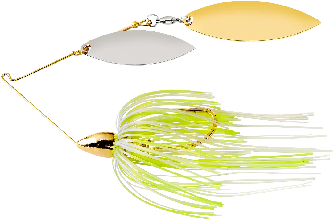War Eagle Double Willow Gold Frame Spinnerbait 4 War Eagle Double Willow Gold Frame Spinnerbait - Image 4