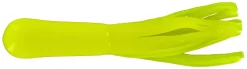 Big Bite Baits 1 1/2 Inch Crappie Tube -Fishing Equipment opaque chartreuse glow